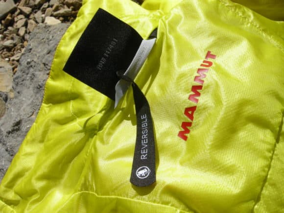 La giacca Runbold di Mammut è reversibile