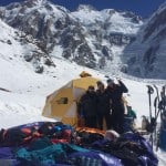 Il campo base della spedizione invernale al Nanga Parbat