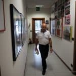 Sergio Longoni nei locali della sede DF Specialist a Barzanò