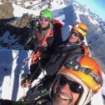 Scarpa Phantom Tech, foto di gruppo sulla vetta del Lyskamm
