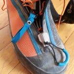 Dettaglio dell'allacciatura della Scarpa Phantom Tech