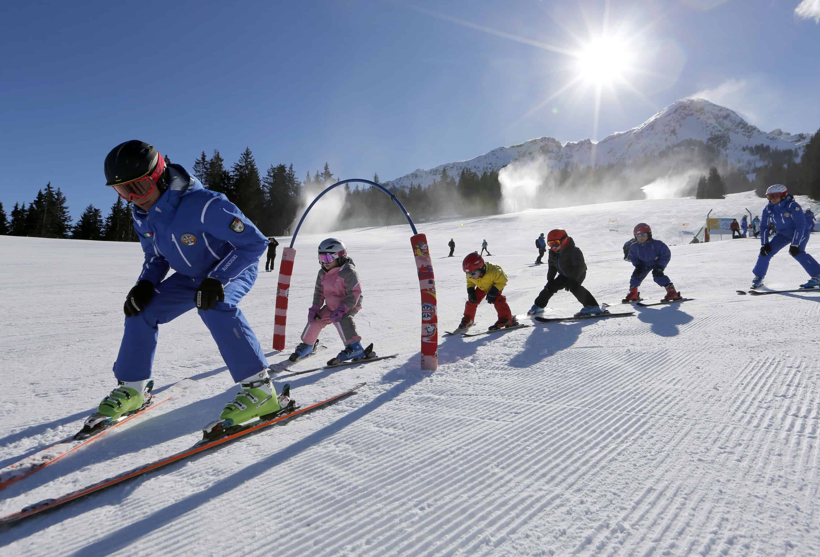 Anche i bimbi a scuola di sci, ®AMSI Lombardia