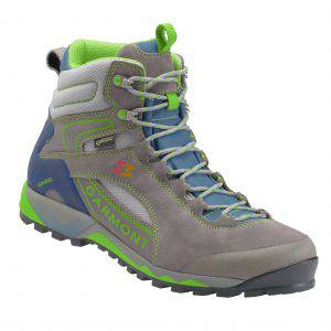 la versione antracite/verde dello scarpone da hiking Garmont Tower Hike gtx