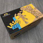 Il packaging della collezione Laspokid