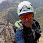 Gli occhiali Alpina S-Way CM in ferrata