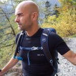 Dettaglio degli spallacci del Mammut Lithium Pro zaino