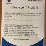 La locandina del programma di incontri sul prodotto, organizzati da Outdoortest e CAI Milano