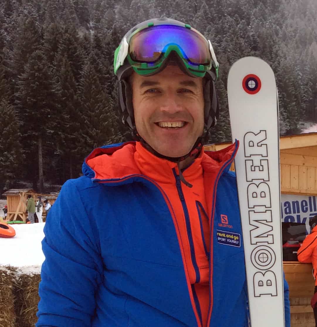 Kurt Ladstëtter, ex azzurro dello sci, direttore di Rent and go, in pista