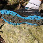 La Sportiva Bushido II, la suola FriXion Red, atuopulente