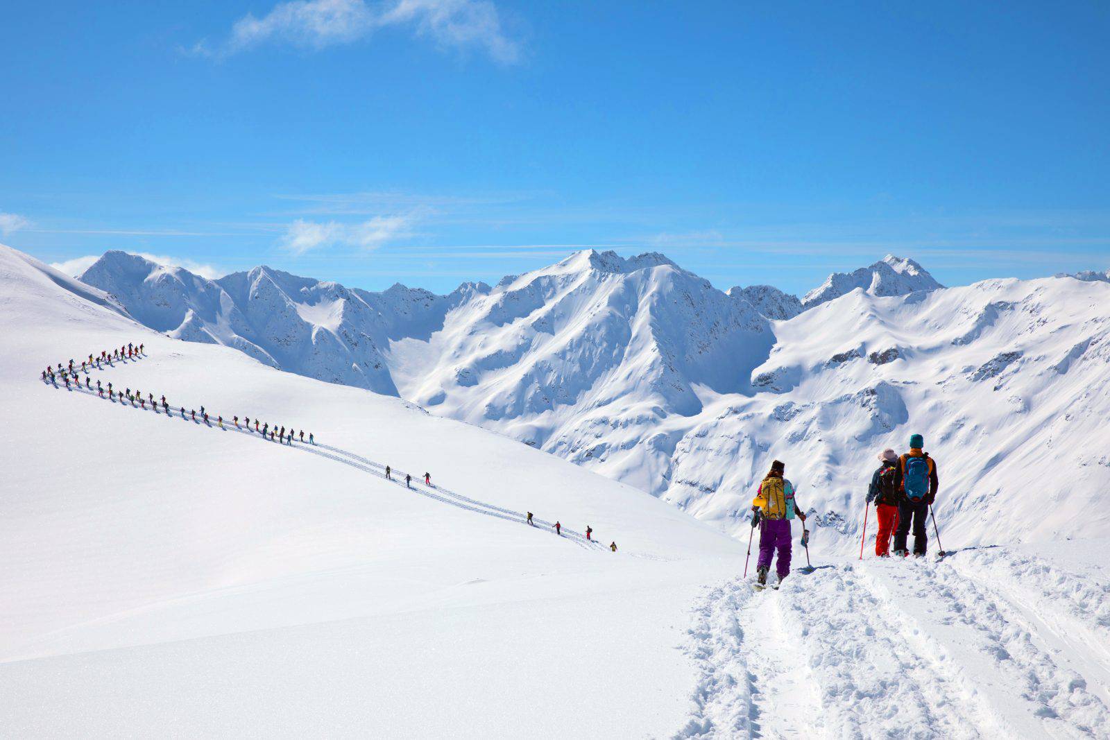 Neve in abbondanza sulle montagne di Livigno