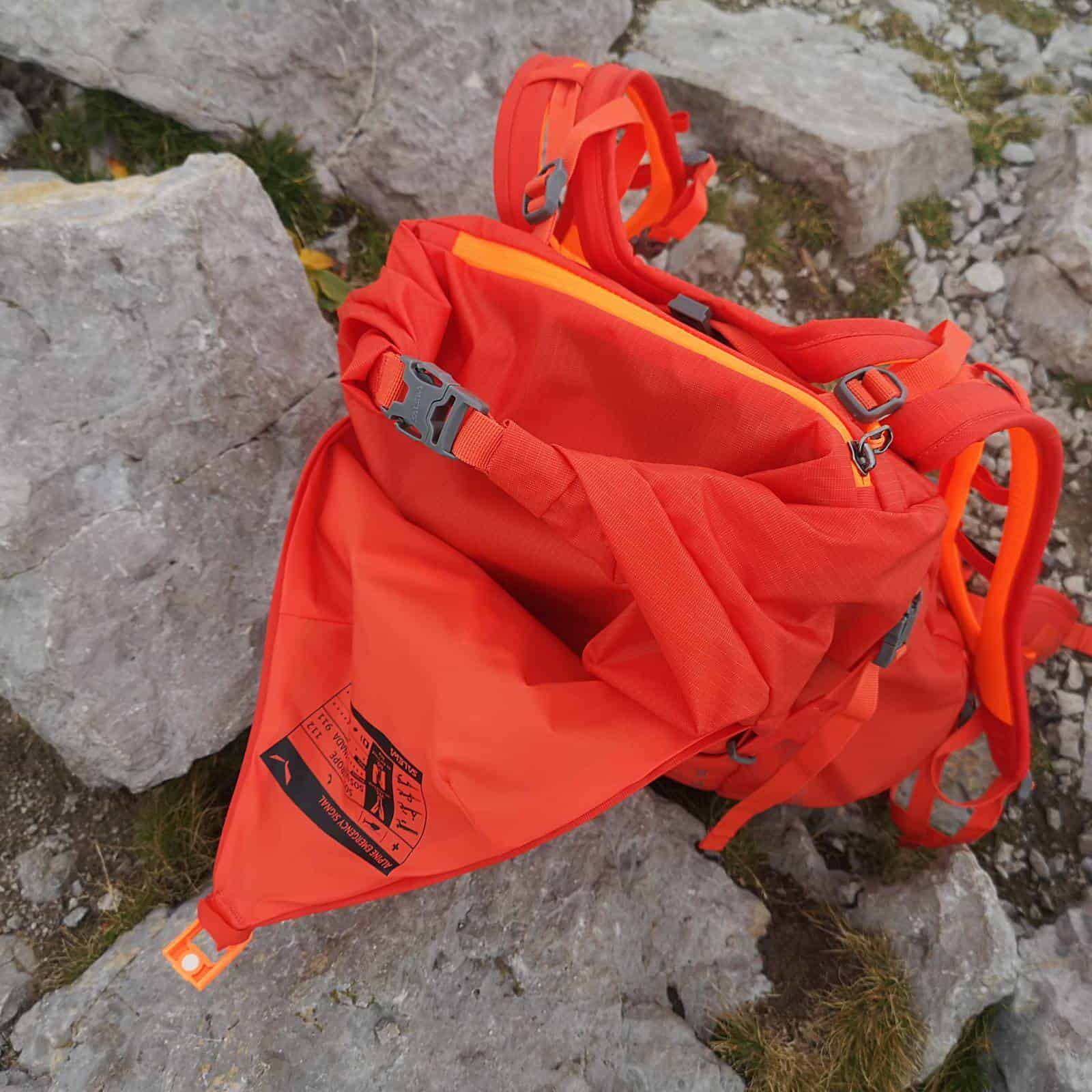 La parte superiore del Salewa Apex Wall 38