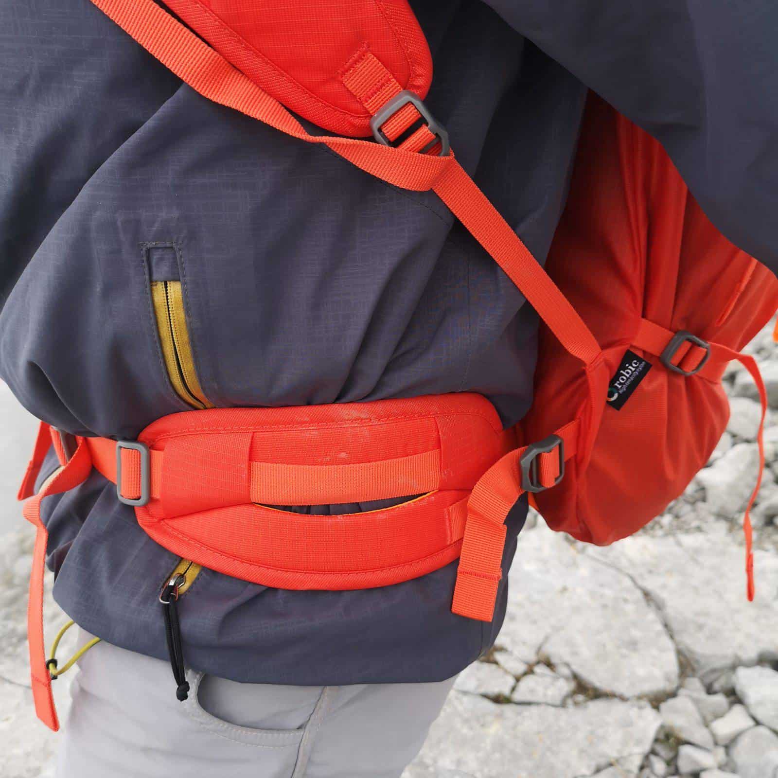 La cinta ventrale del Salewa Apex Wall 38