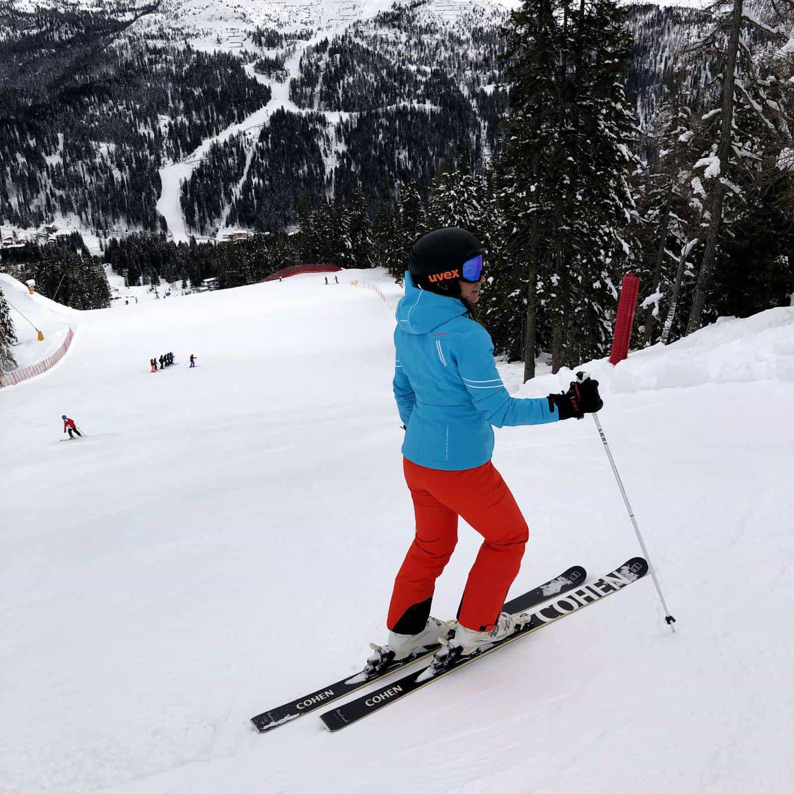 Sulle piste di Patascoss verso Campiglio