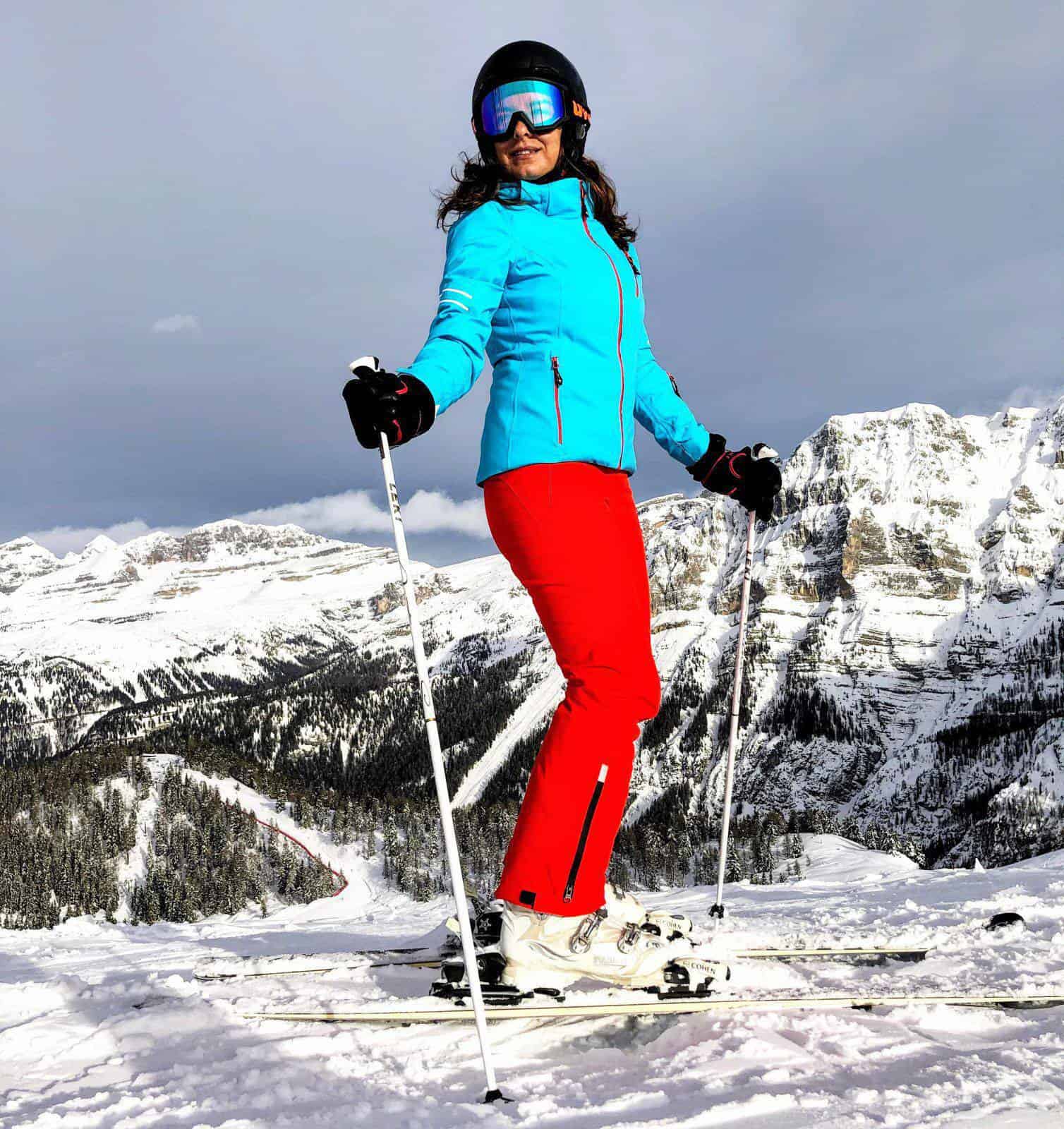 Jessica con giacca Hyra Martigny -30°/+30° e pantaloni Corvara