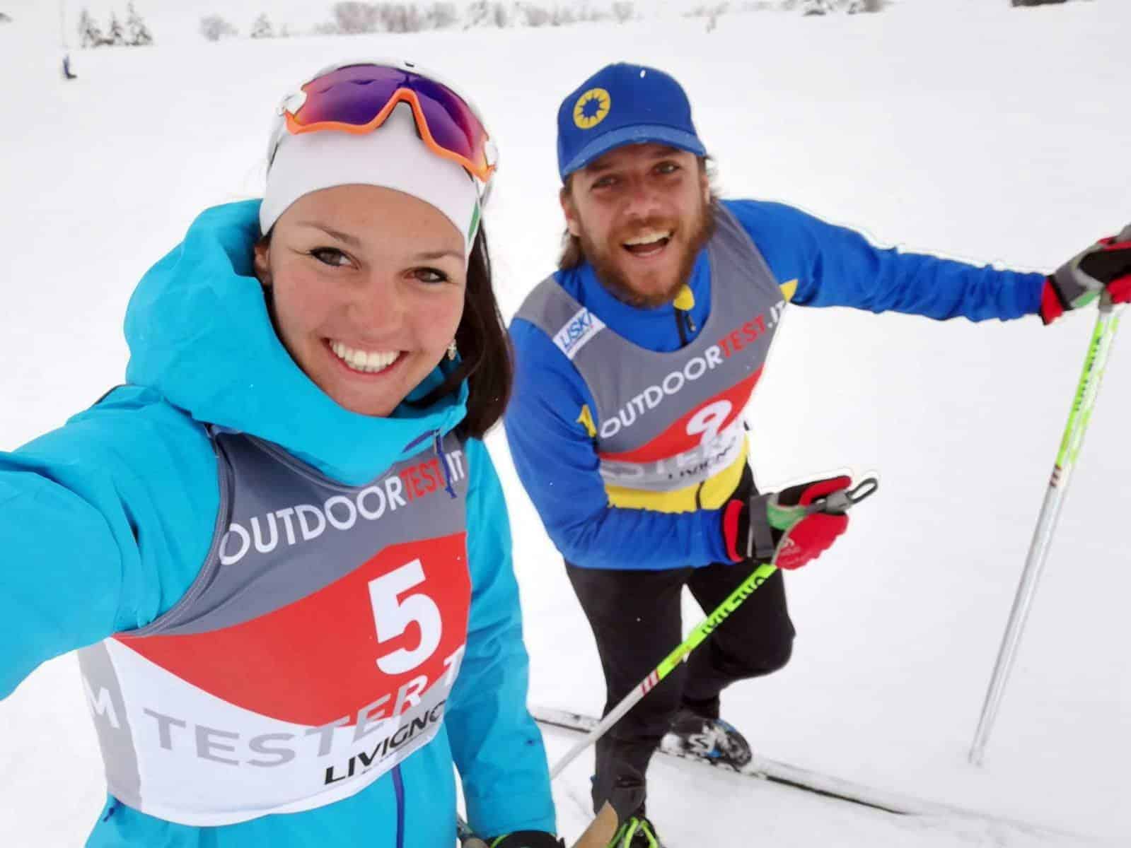 La tester Martina Viviani con il nostro Simone Confortola