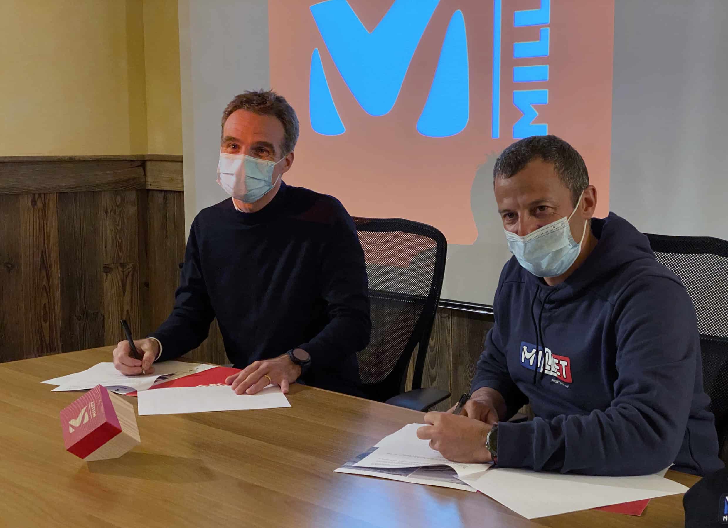 Romain Millet, a sinistra, e Laurent Nicoletta formano il rinnovo della partnership