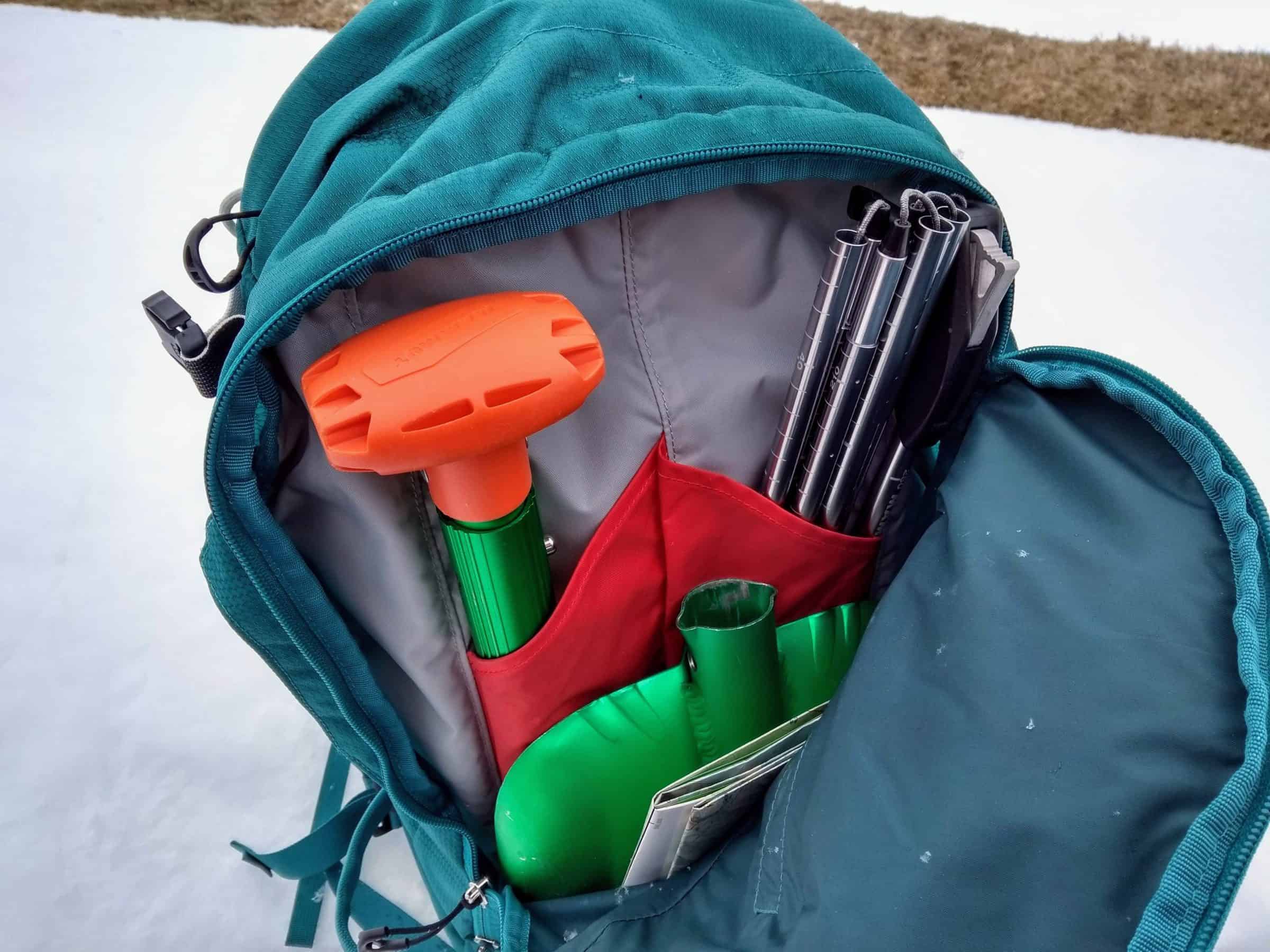 Kit di sicurezza per fuoripista: Arva, pala e sonda