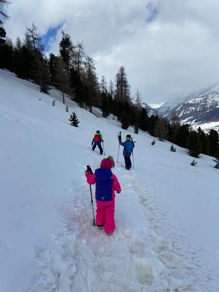 Bambini e outdoor invernale