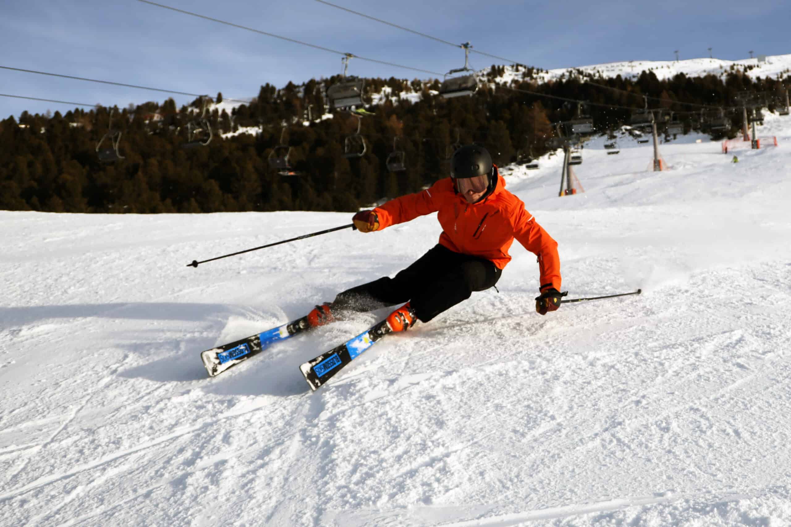 Il maestro Giacomo Panzeri in azione sulla Stella Alpina di Bormio