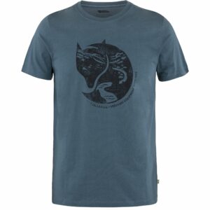 Fjällräven Arctic Fox T-shirt, maglietta in cotone biologico, in blu