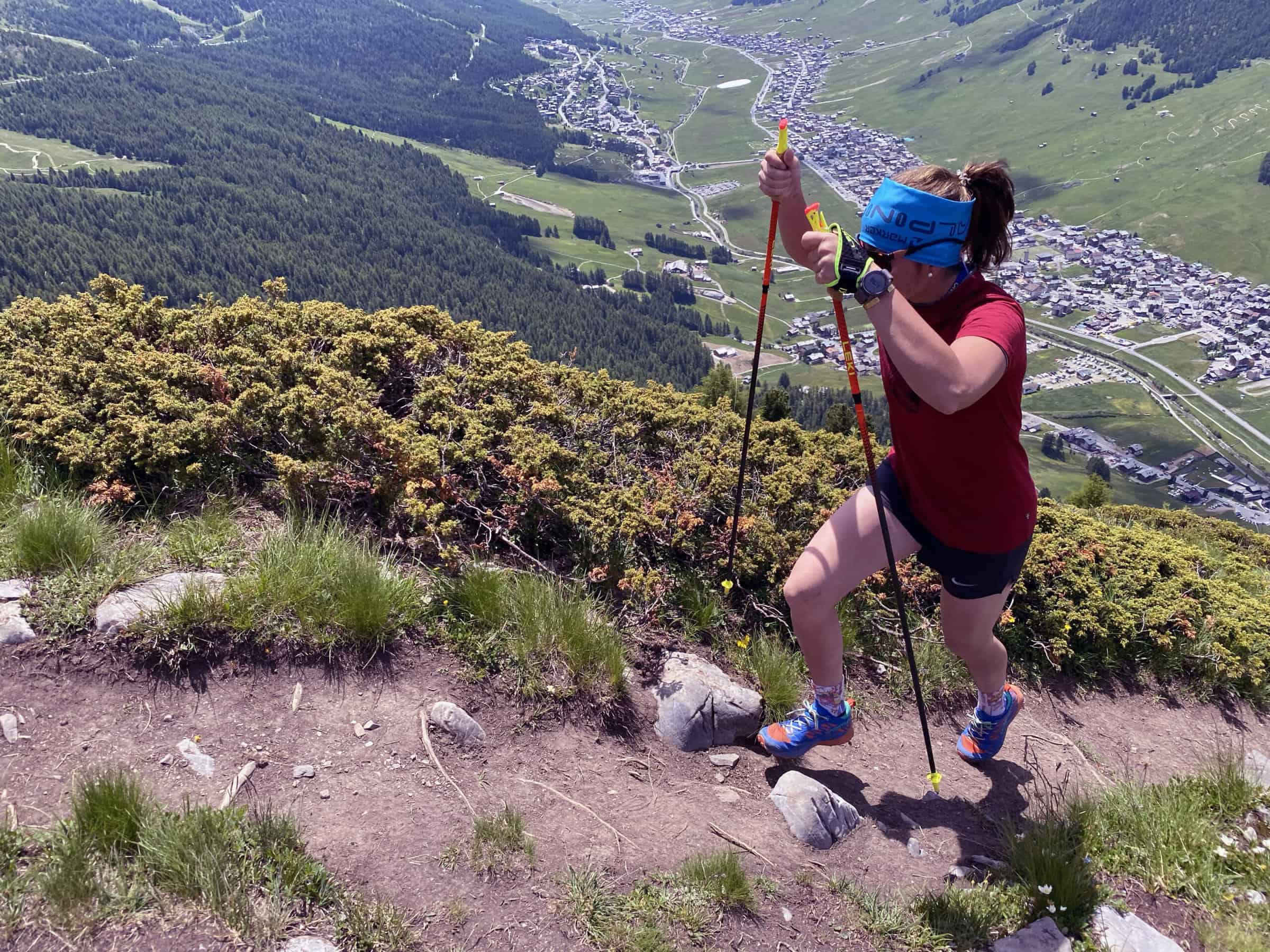 Impegno in verticale per il bastone Leki Ultratrail FX One Superlite