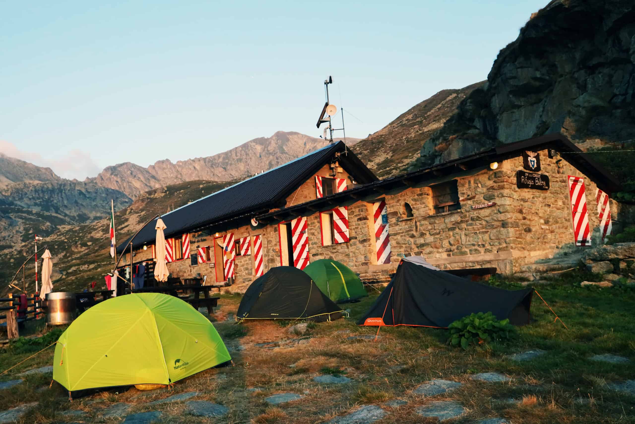 Il rifugio Balma a quota 1986 metri