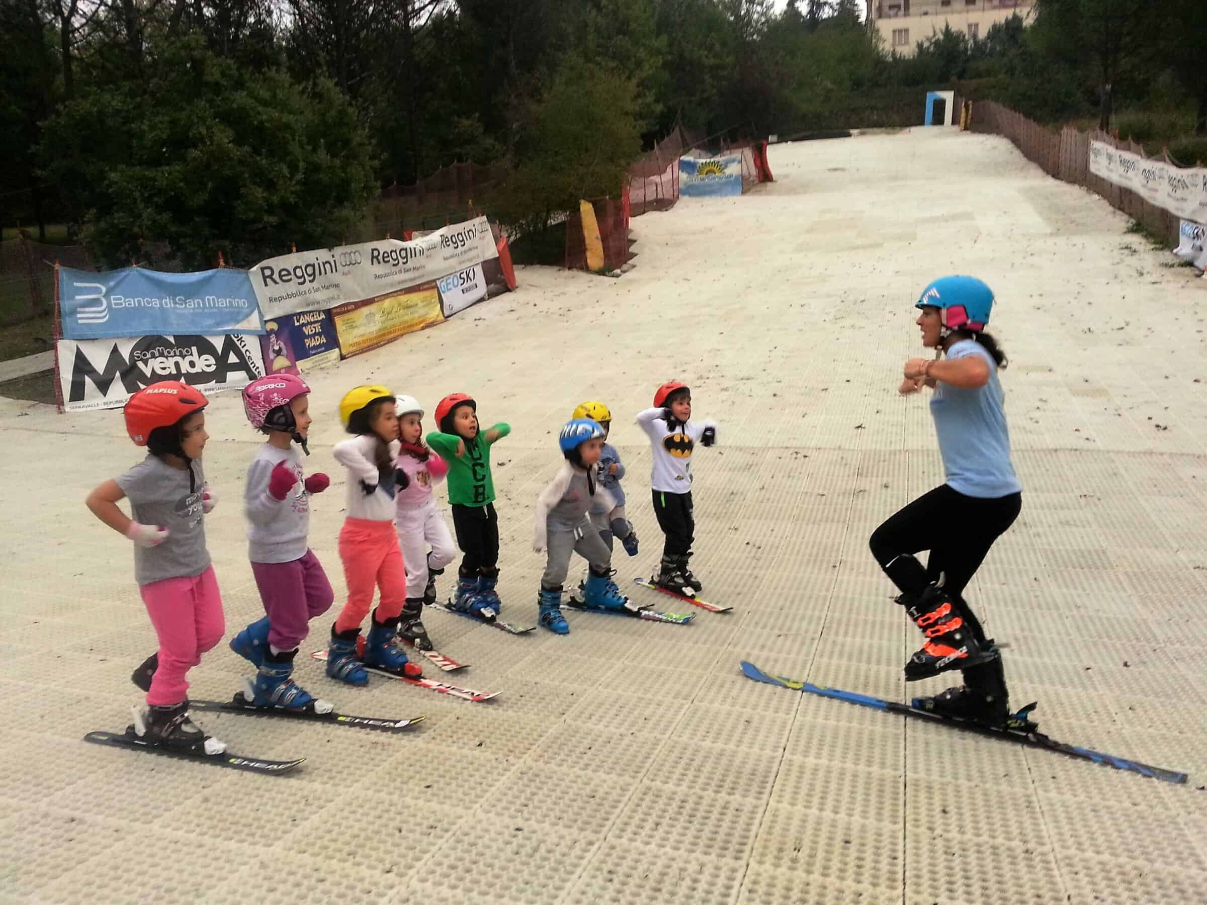 Corso di sci per bambini