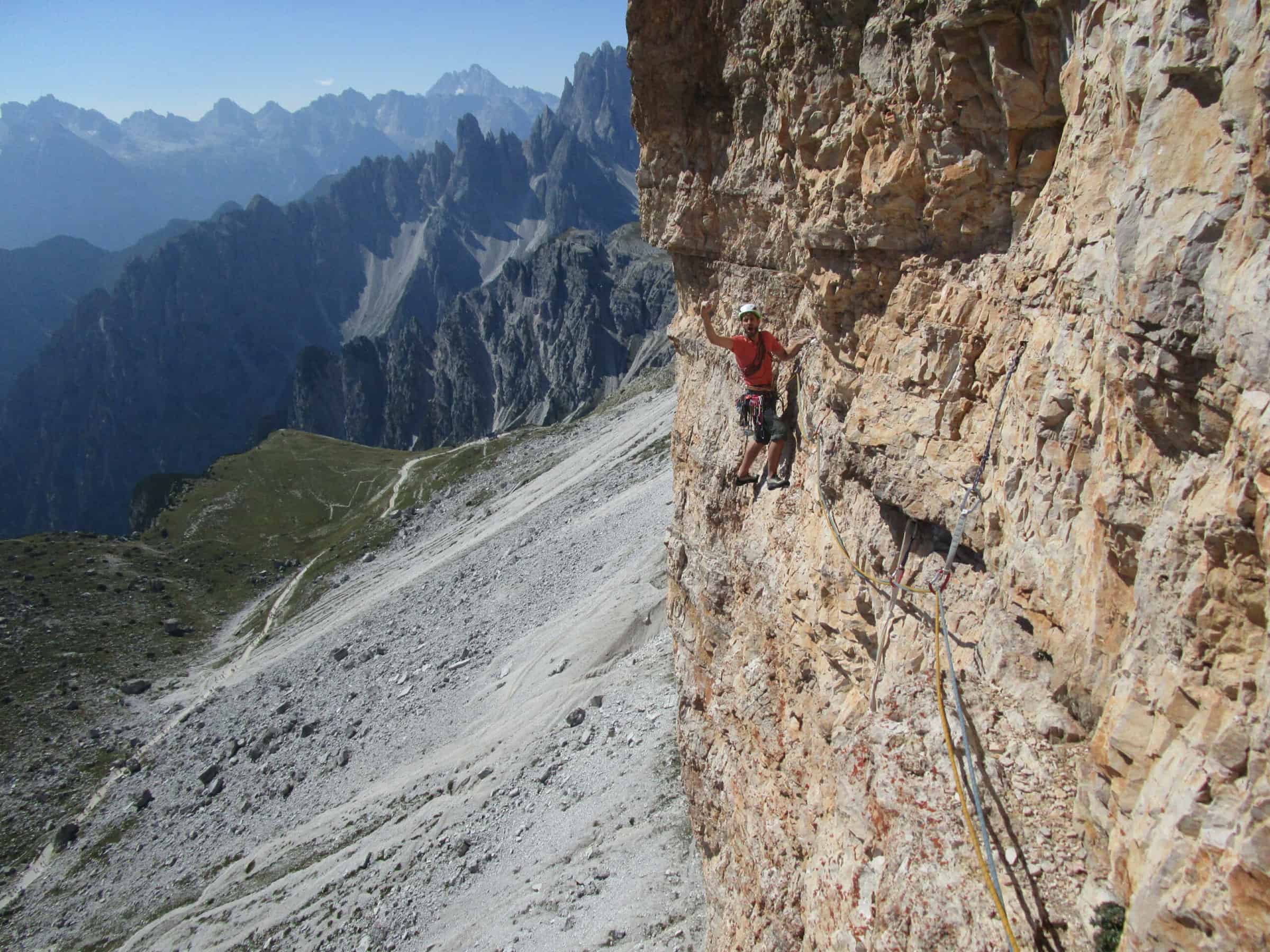 Arrampicata adrenalinica e traverso aereo