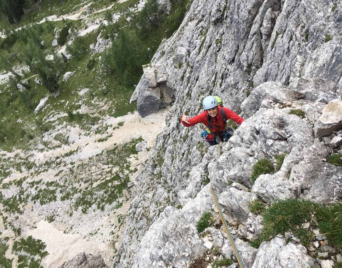 iniziare a praticare l'arrampicata, compagno di cordata