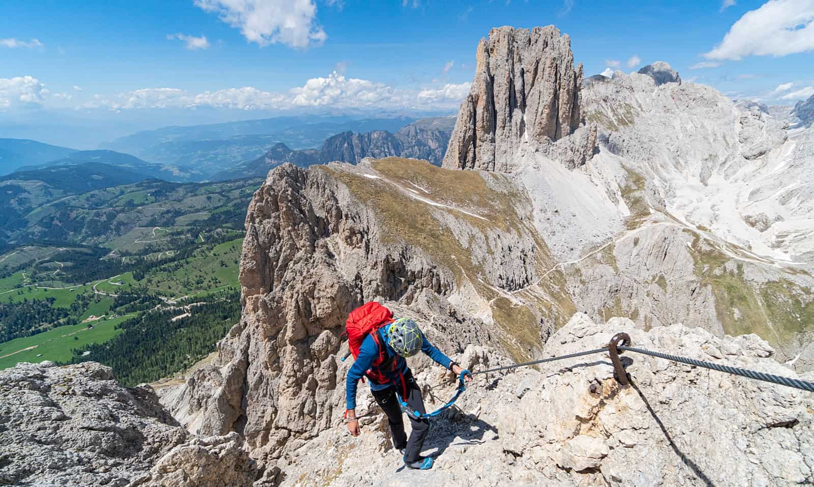 Via ferrata della Roda di Vael nel Catinaccio Dolomiti