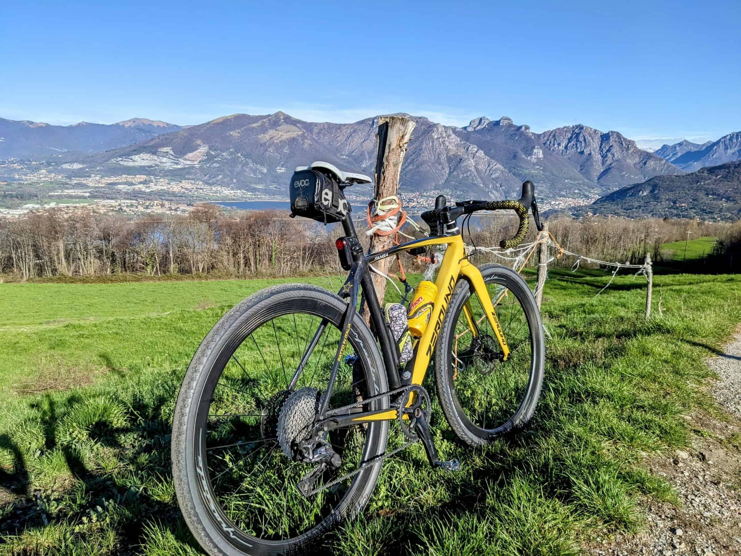 Panorama dal tornante vicino a Cascina Figina