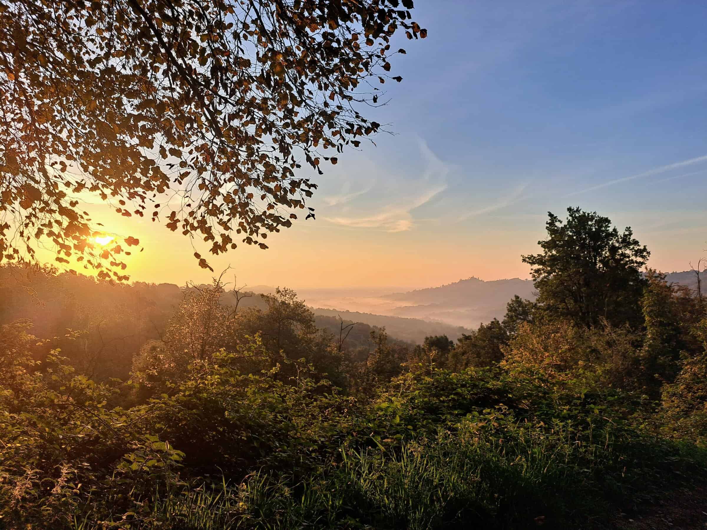 La vista dalla Panoramica di Montevecchia