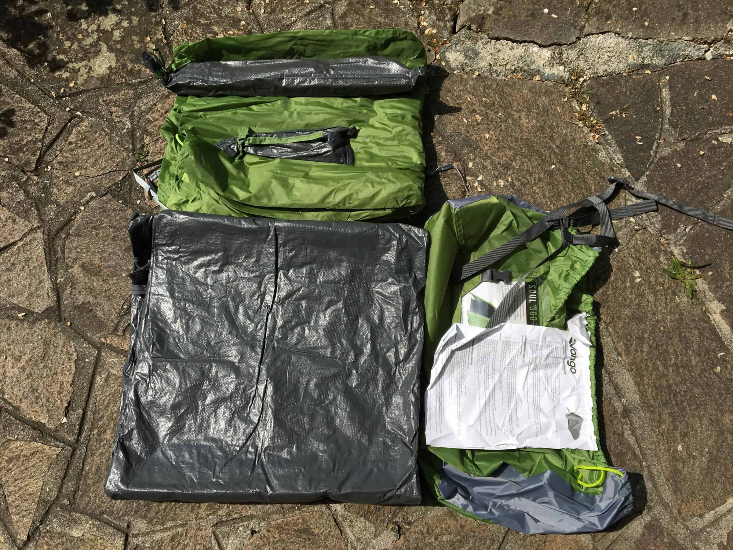 Vango Soul 300 - Elementi costitutivi