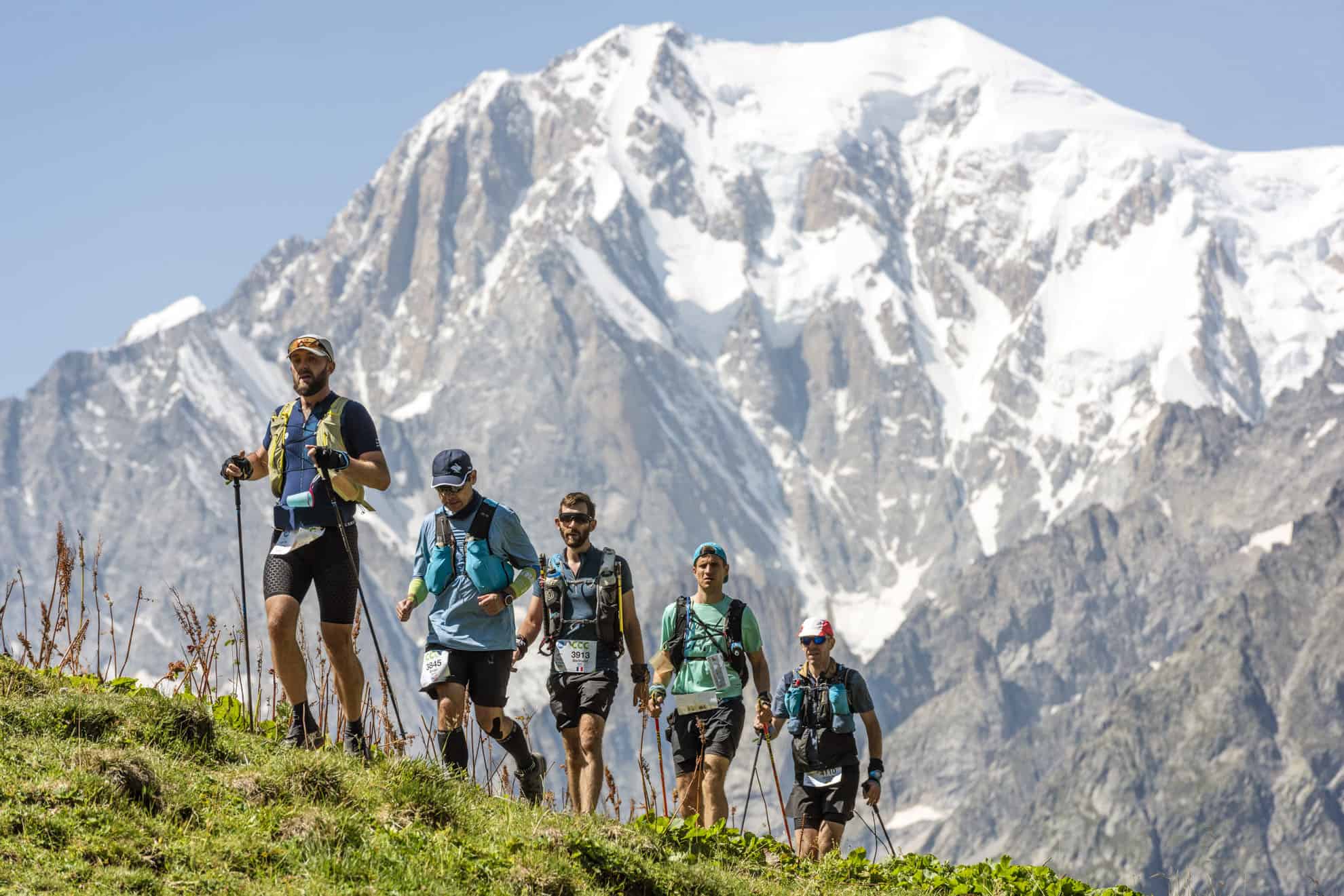 Atleti in gara a UTMB Mont Blanc