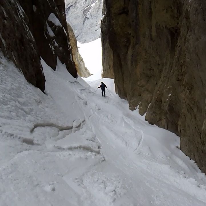 In azione nel canyon della Marmolada