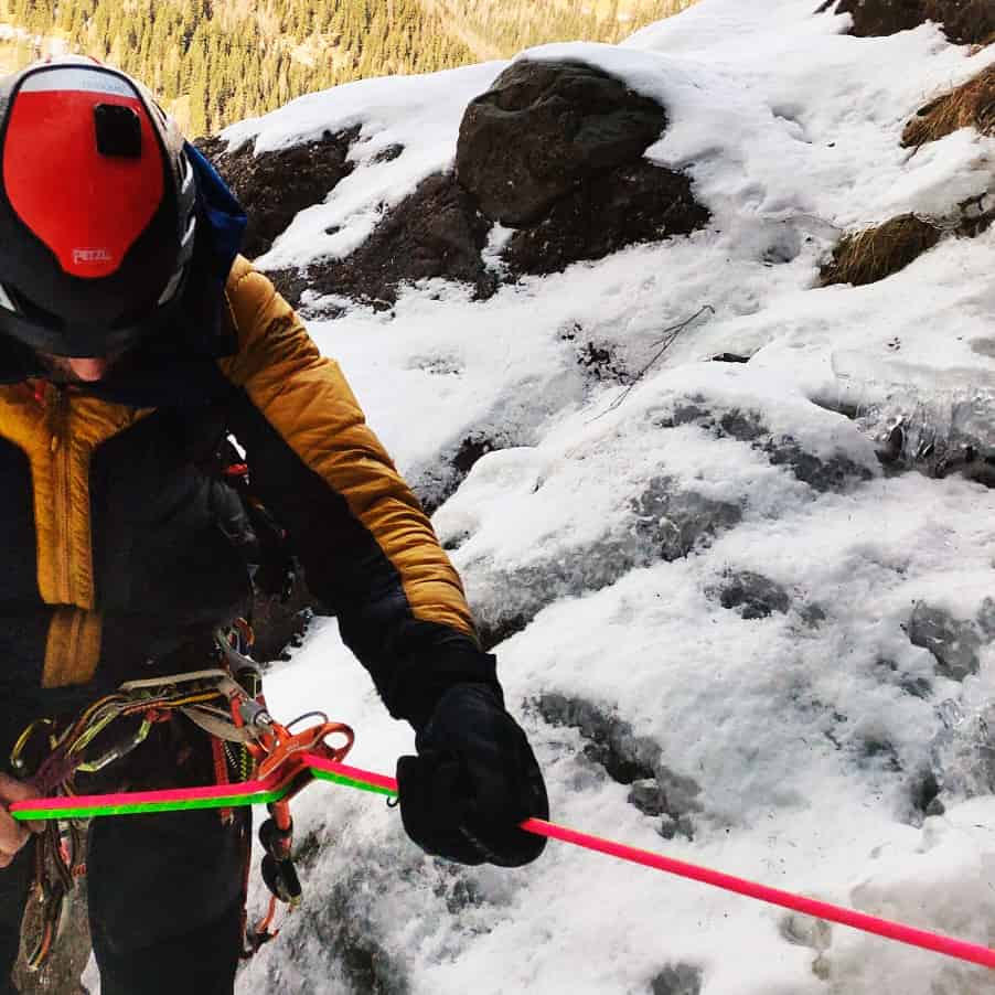 Calata con a corda Supercouloir 8.0 di Cousin Trestec.