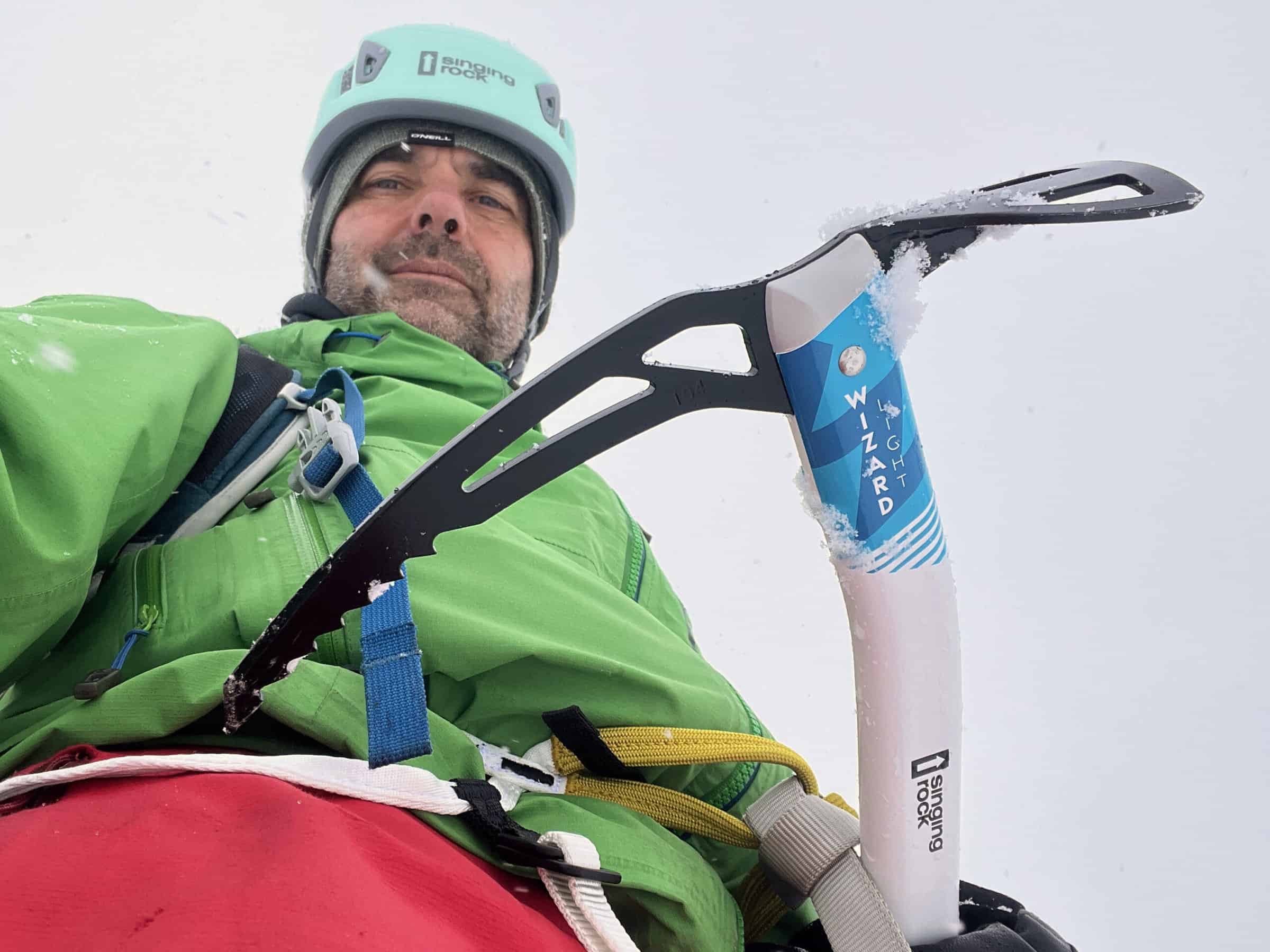 Il tester Riccardo Stacchini durante l'esperienza test.