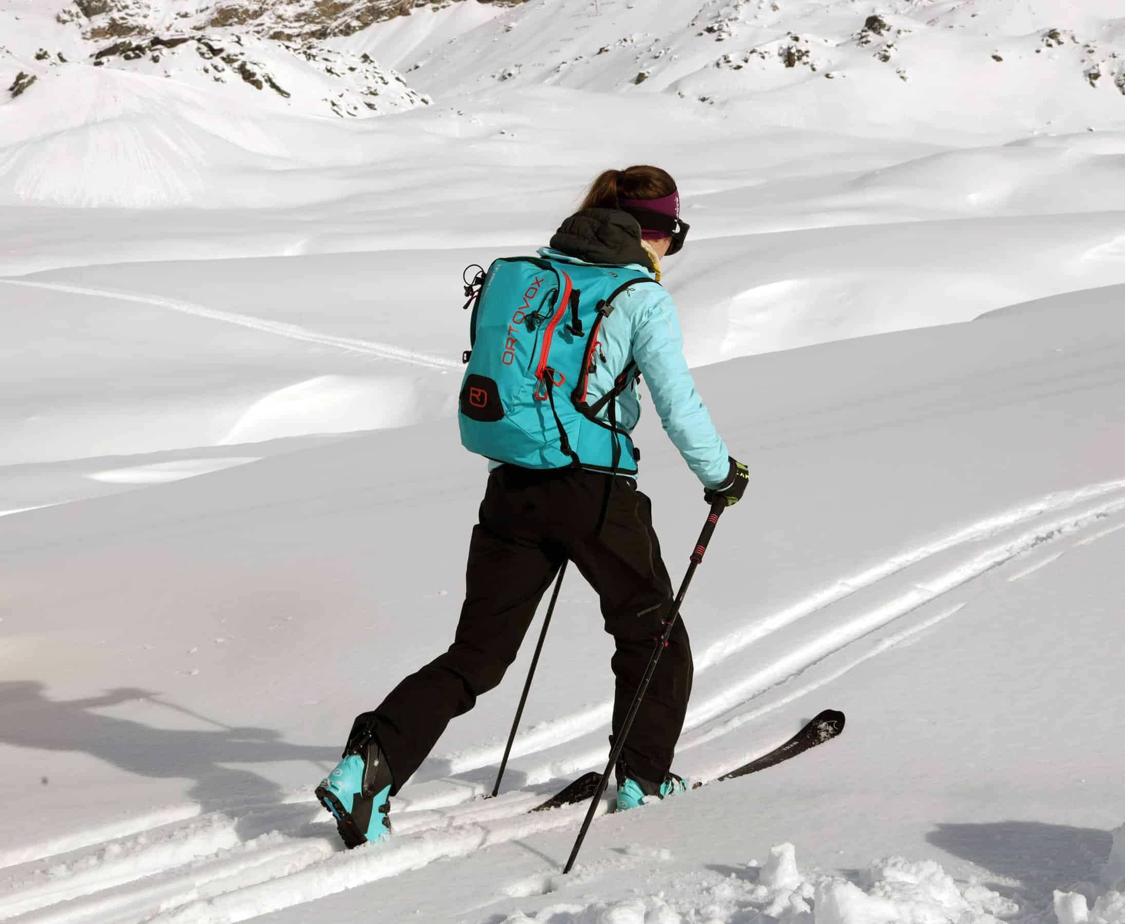 La tester Sophie Pession in azione con Komperdell Carbon C2 Ultralight.