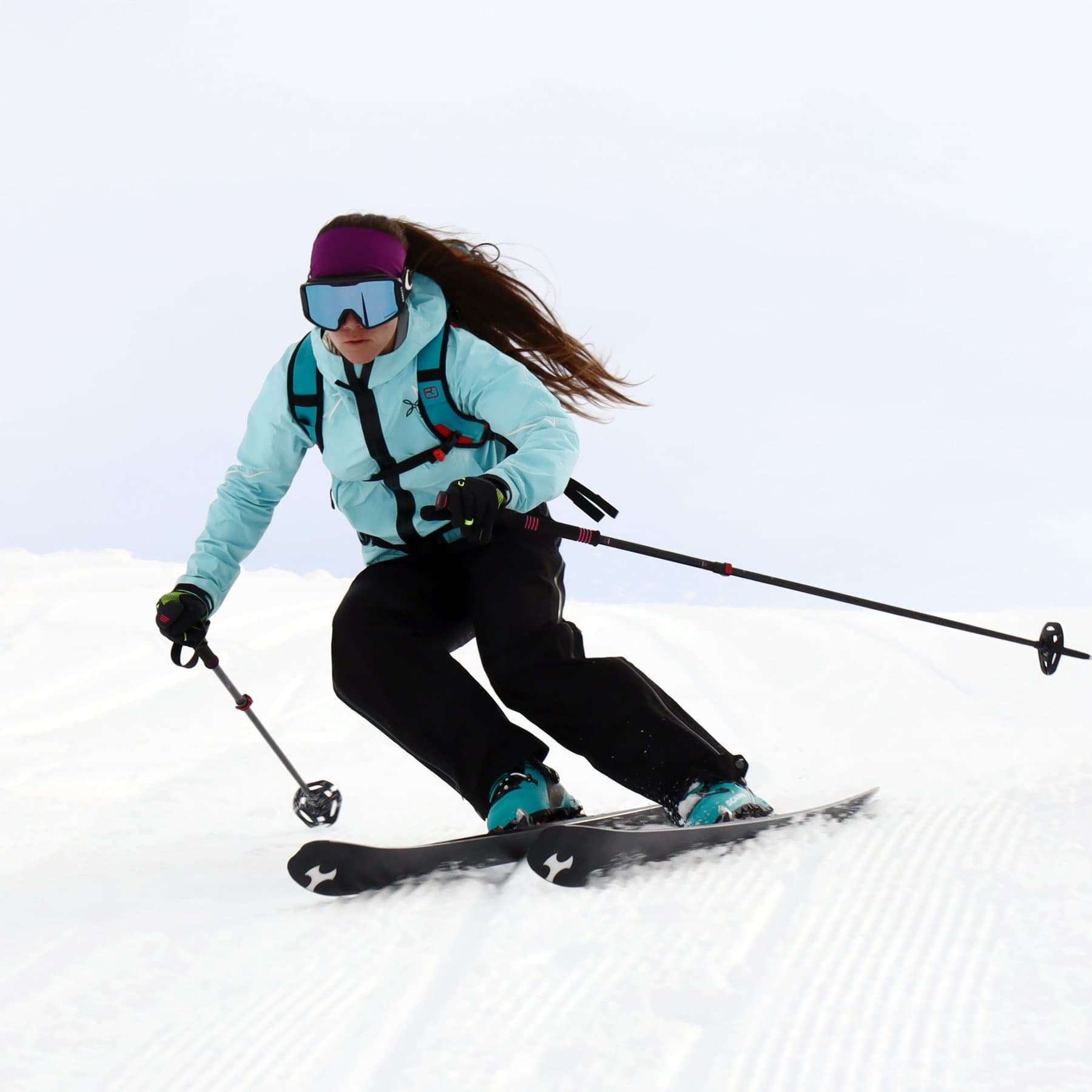 Sophie Pession in azione in pista con Scarpa Gea.
