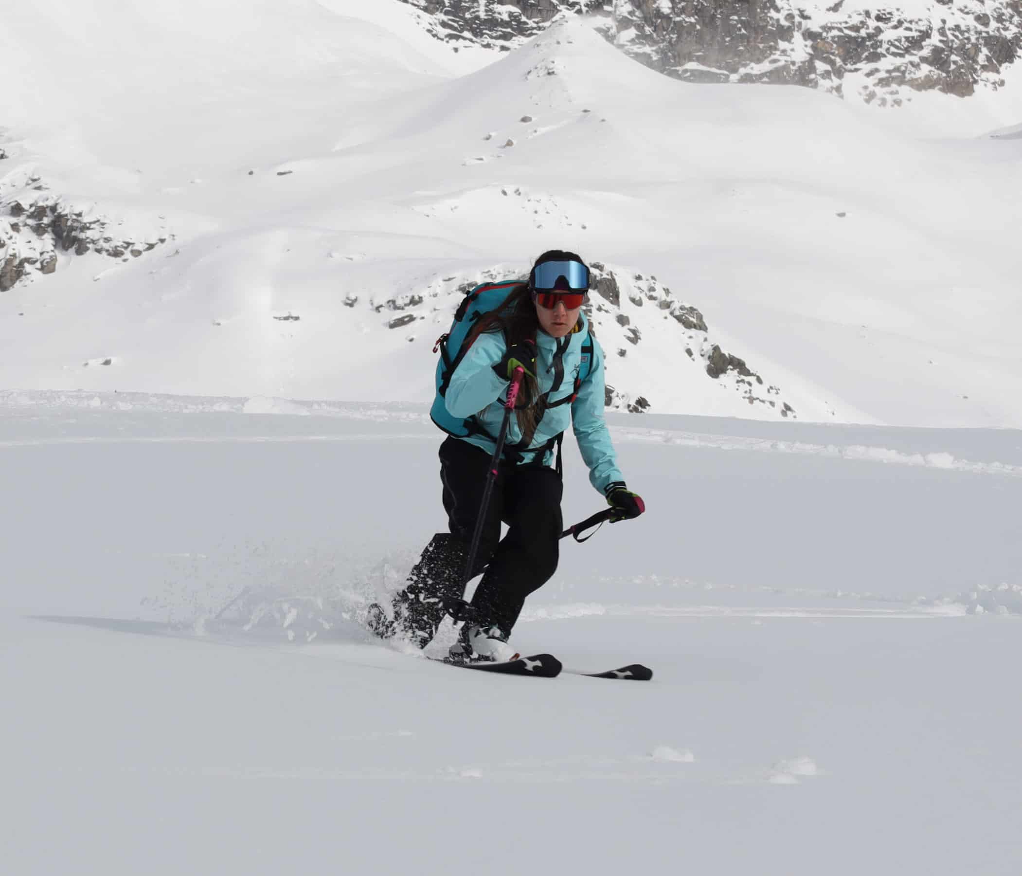 Il bastone Komperdell Carbon C7 Ascent da sci alpinismo e freeride..