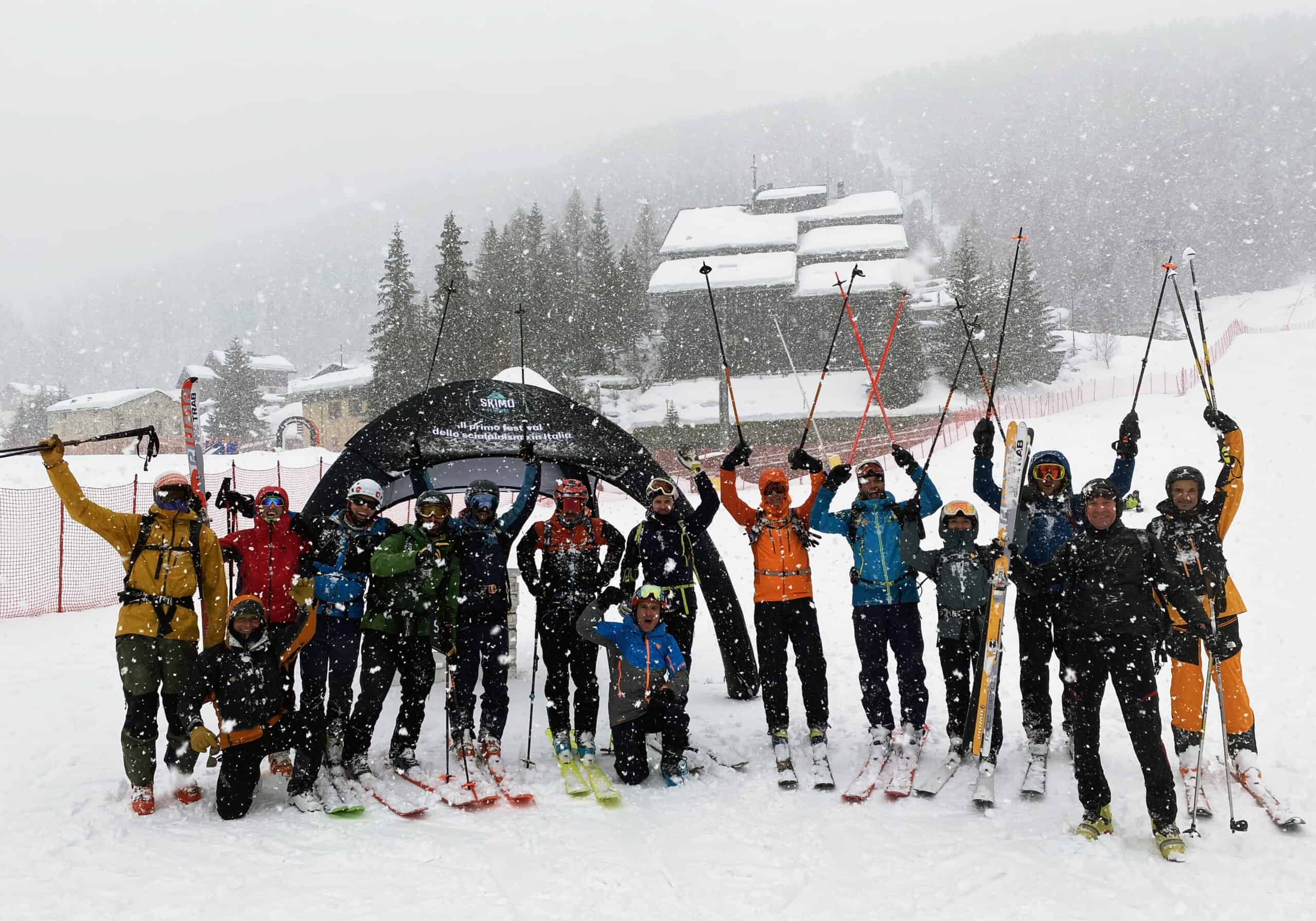 Stanchi ma felici e emozionati al termine della Skimo Adventure dello Skimofestival 2024.