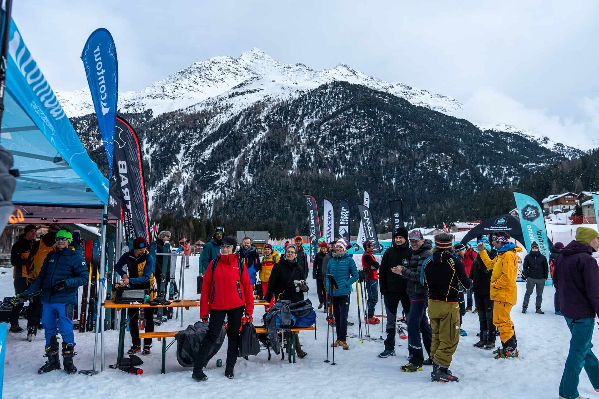 Al Villaggio Skimofestival della Fonte di Santa Caterina Valfurva.