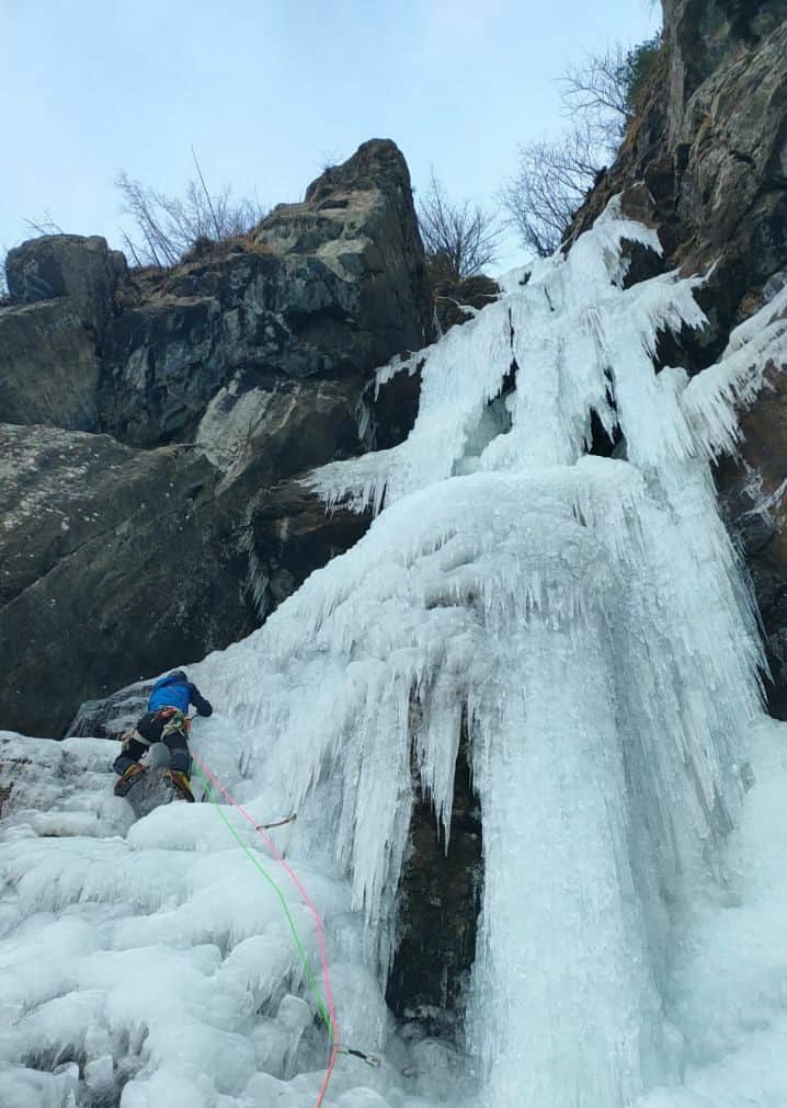 Cascata di ghiaccio con Camp Locker Draw