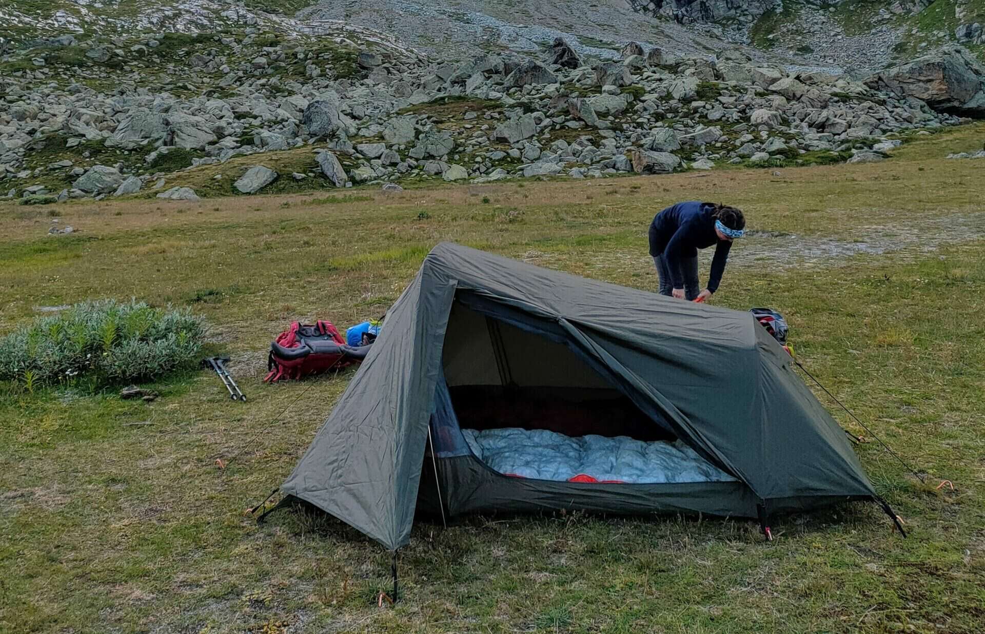 Notte in tenda