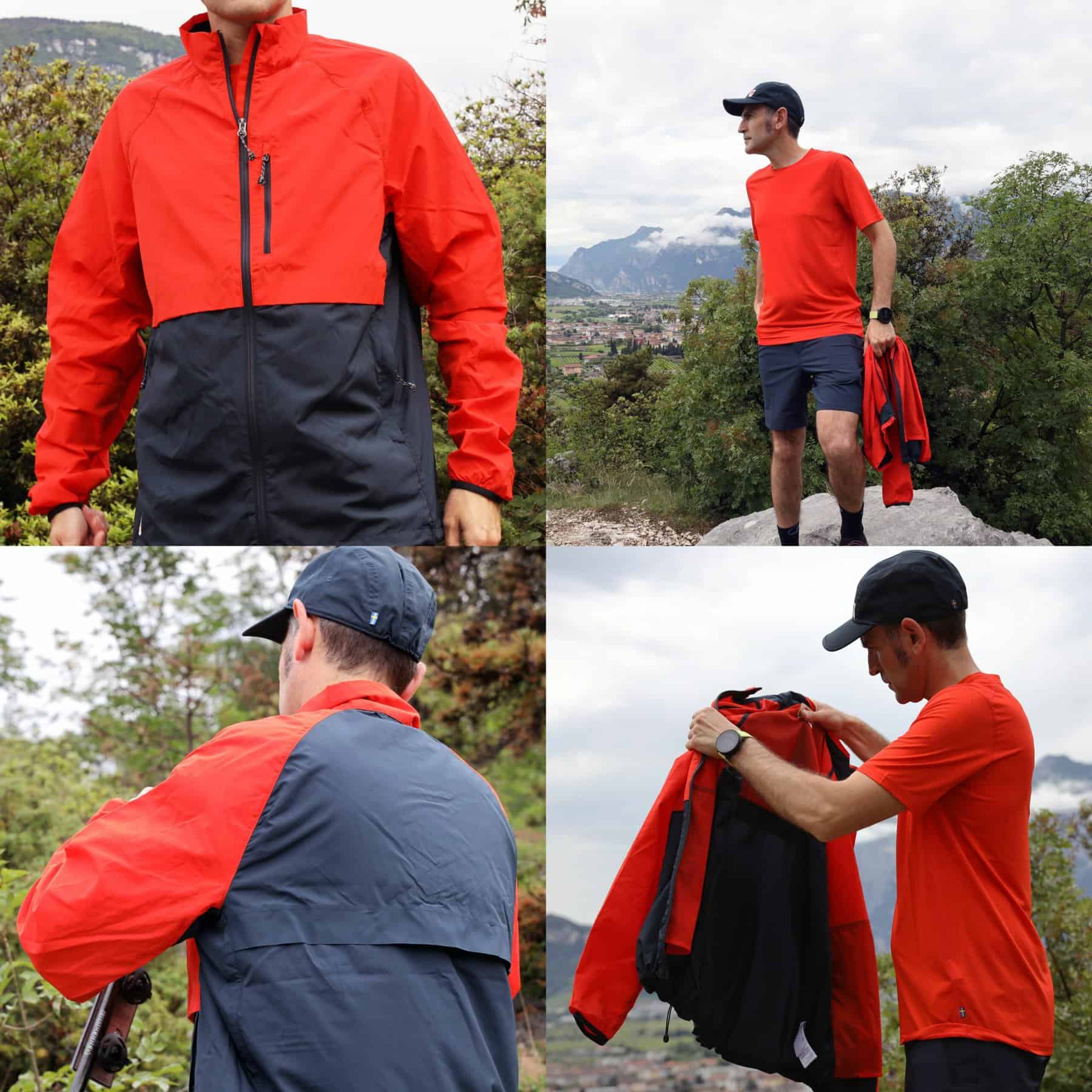 Fjällräven Hc Hybrid Wind Jacket sui sentieri di Arco di Trento