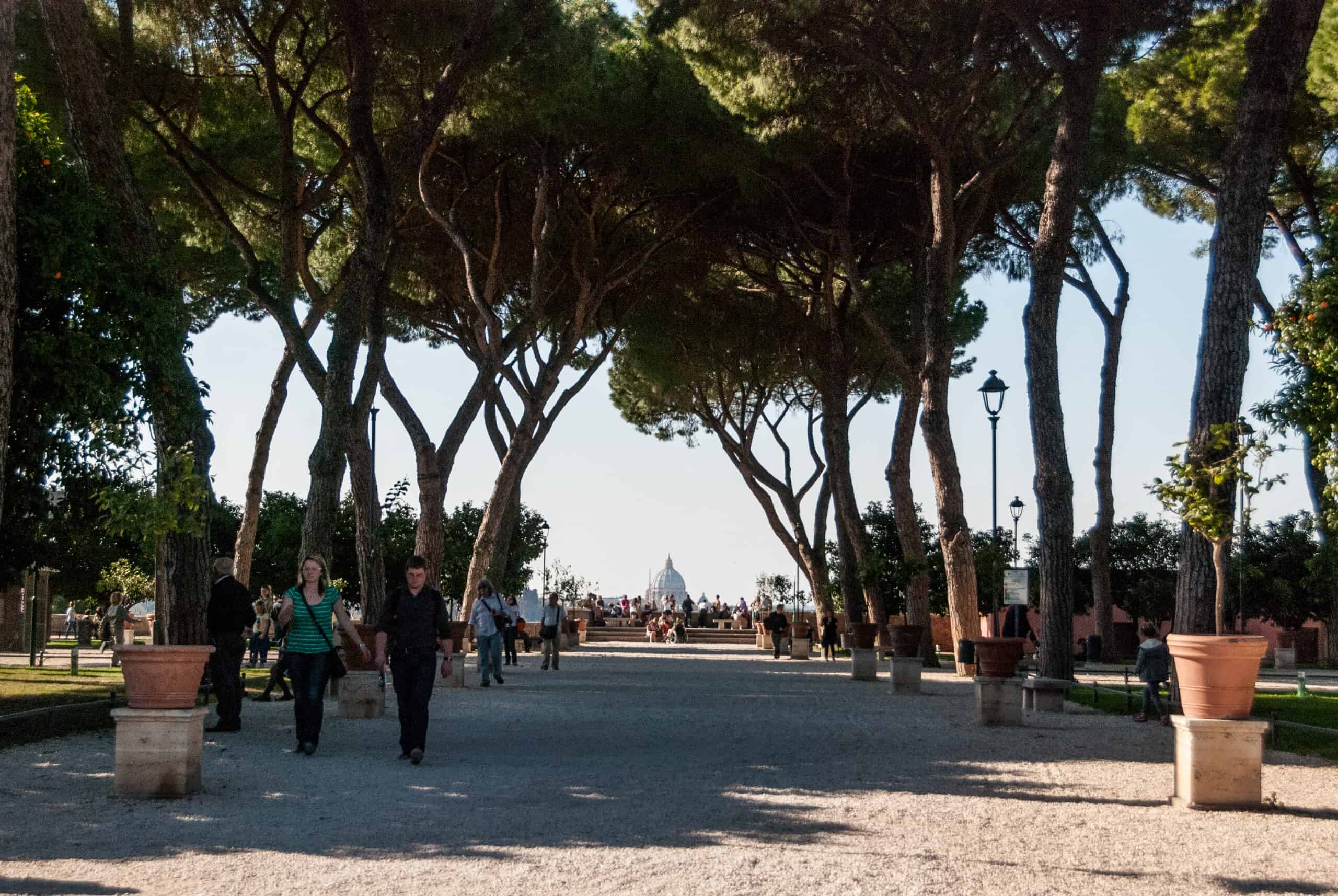 Itinerari gravel a Roma. Il giardino degli Aranci. Foto di Stijn Nieuwendijk da flickr