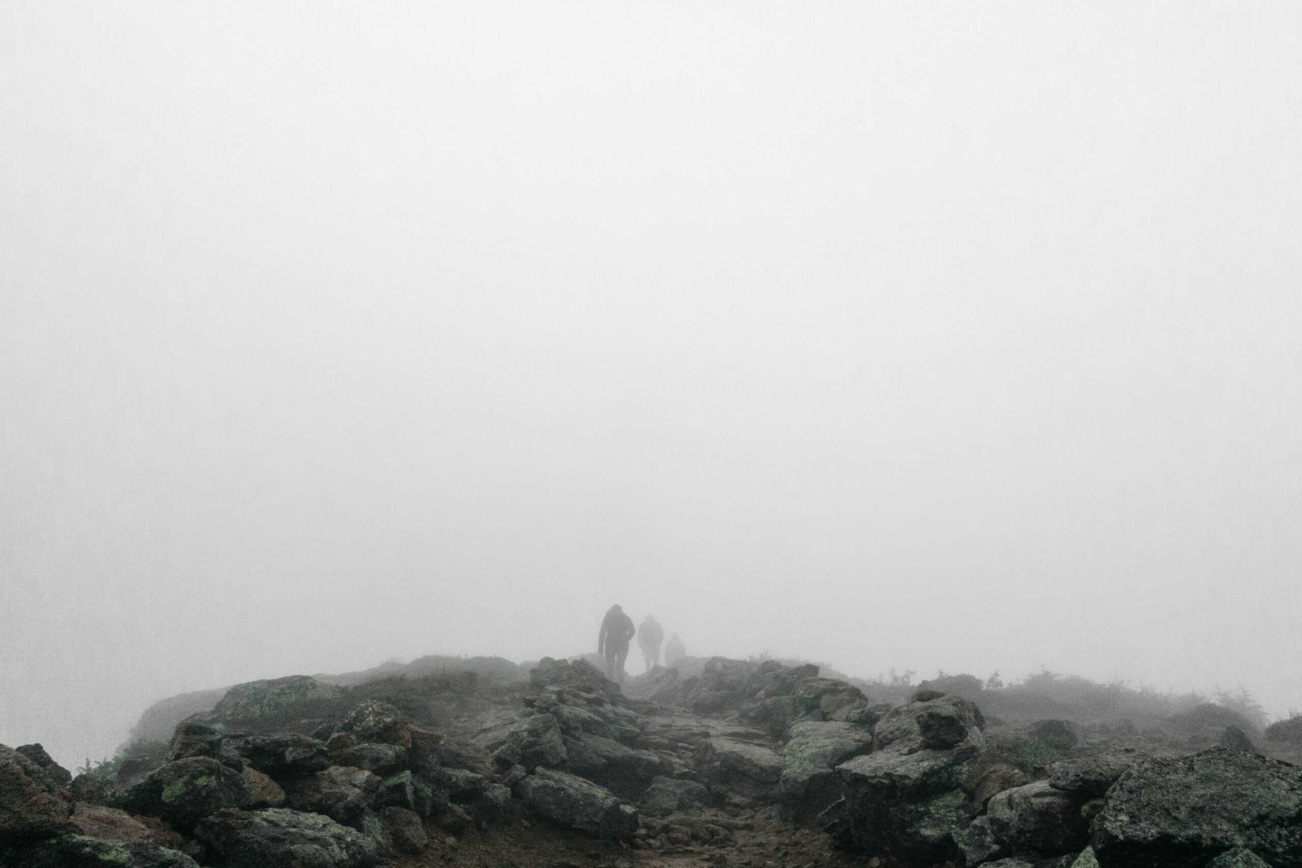 nebbia in alta montagna