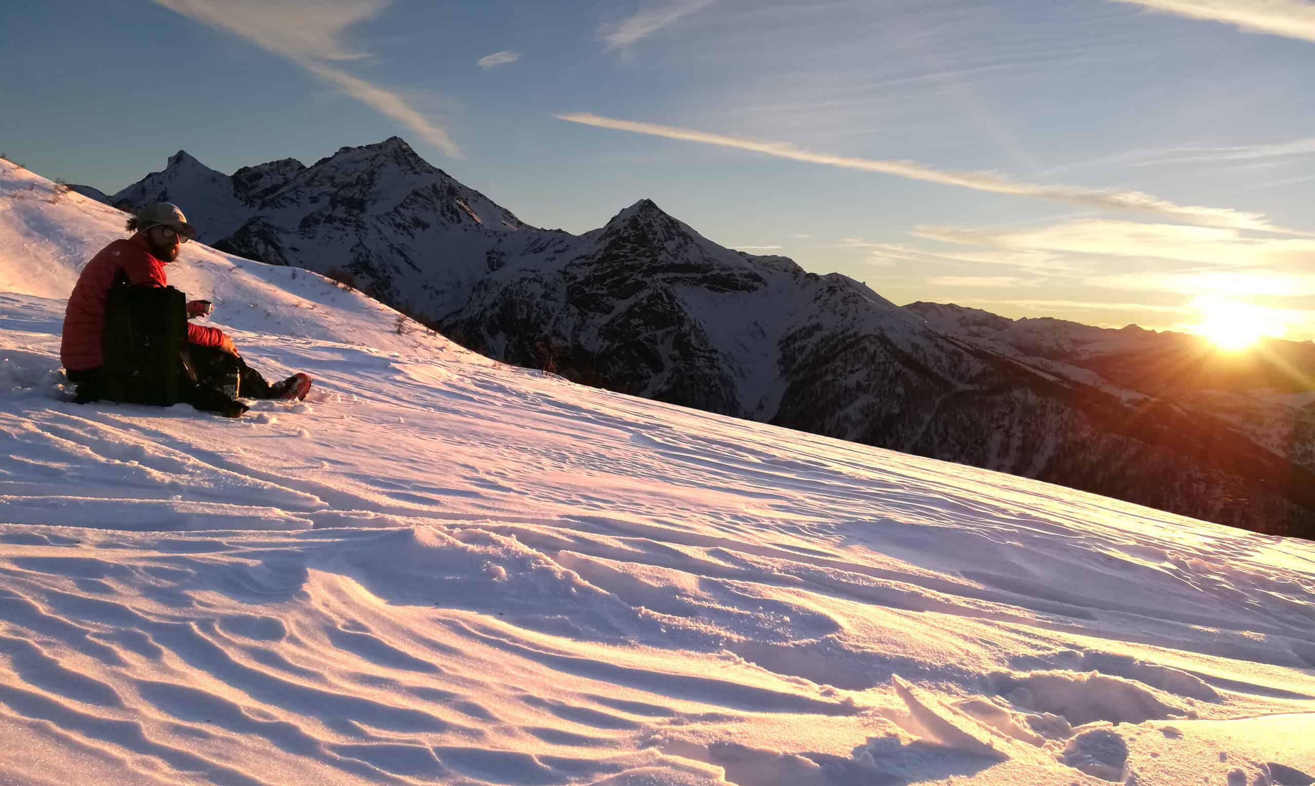 fotografare il tramonto in montagna