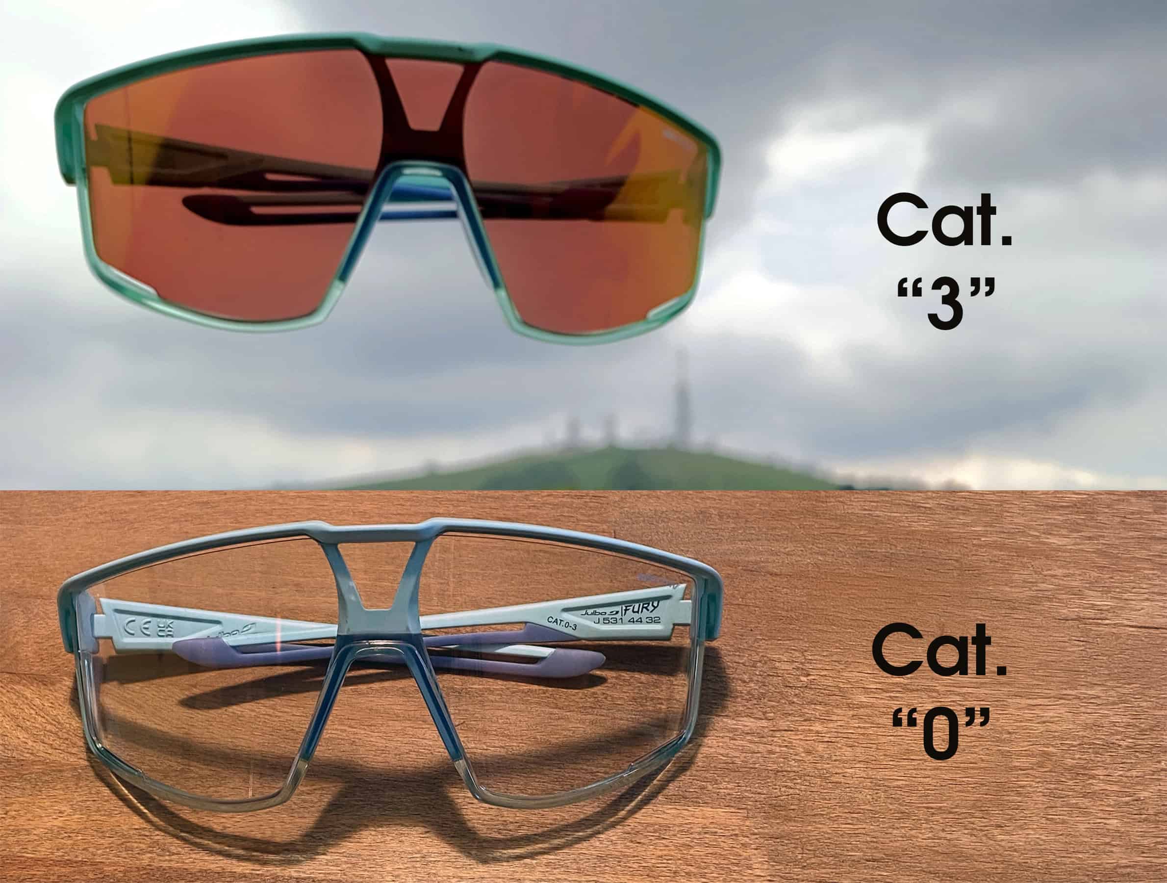 Julbo Fury, occhiale fotocromatico, nel nostro caso in categoria da 0 a 3.