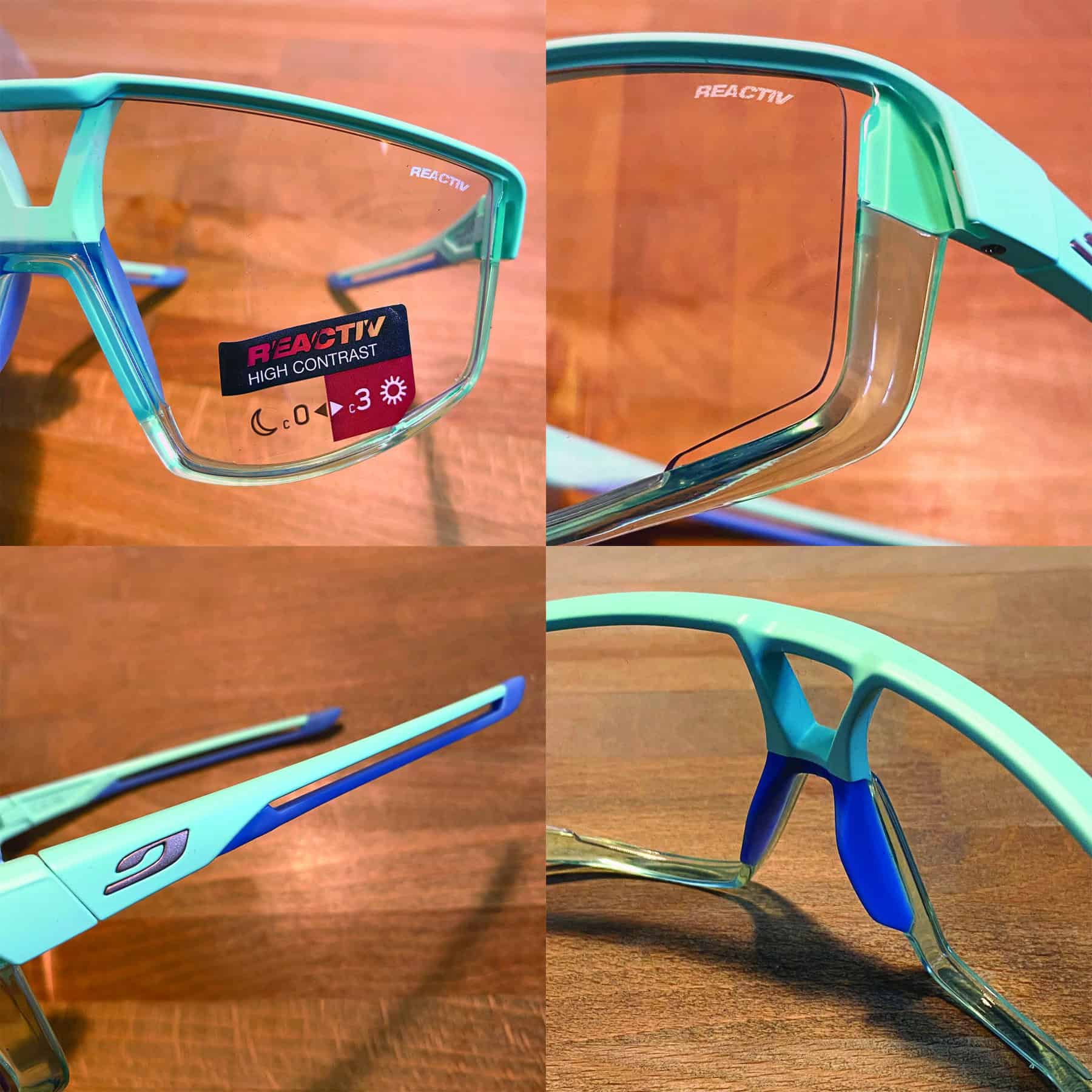 Julbo Fury, con lenti Reactiv, terminali ammortizzati, nasello morbido e frame ultra resistente. 
